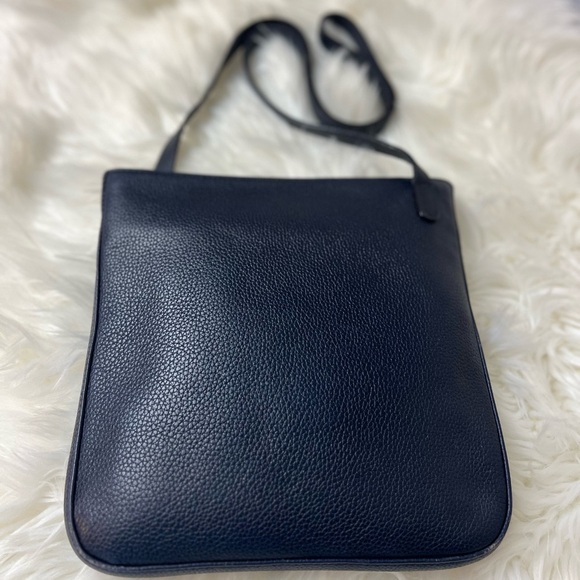 Longchamp Dark Leather Messenger Bag - Picture 2 of 12